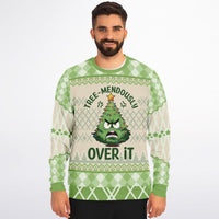Tree - mendously Over It - Funny Holiday Sweatshirt - TreasuredTale
