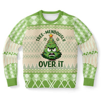 Tree - mendously Over It - Funny Holiday Sweatshirt - TreasuredTale
