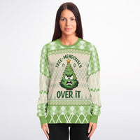 Tree - mendously Over It - Funny Holiday Sweatshirt - TreasuredTale