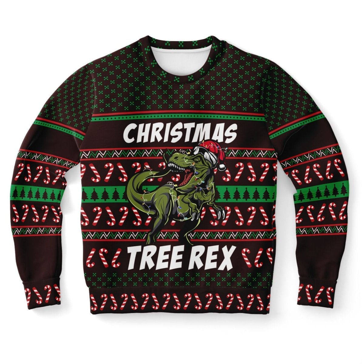 Tree Rex - Athletic Ugly Christmas Sweater Men, Ladies - TreasuredTale