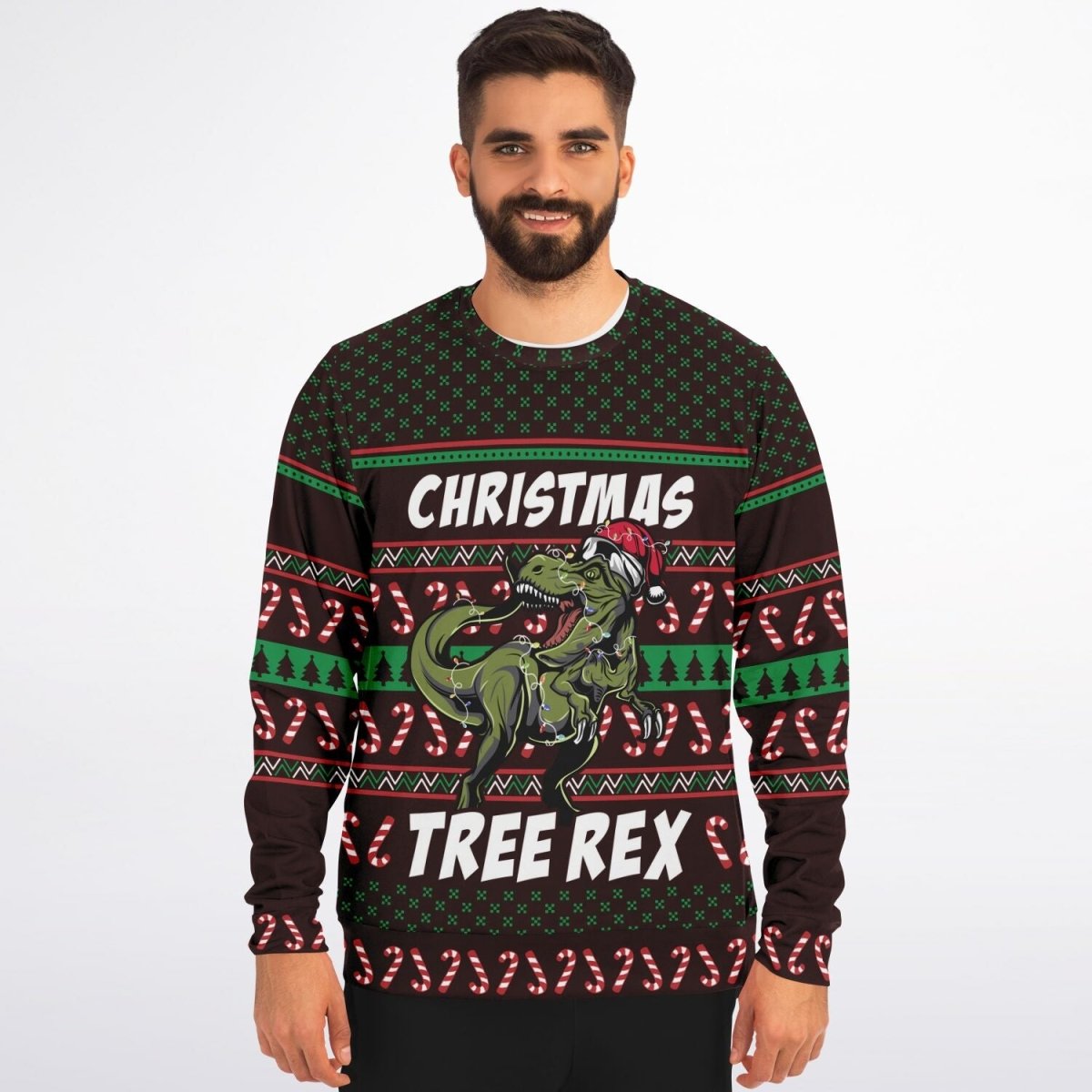 Tree Rex - Athletic Ugly Christmas Sweater Men, Ladies - TreasuredTale