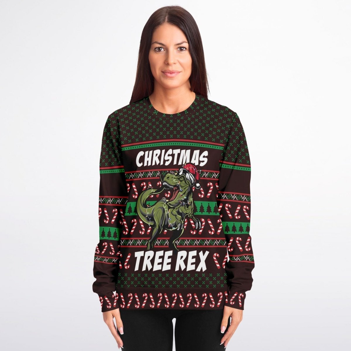 Tree Rex - Athletic Ugly Christmas Sweater Men, Ladies - TreasuredTale