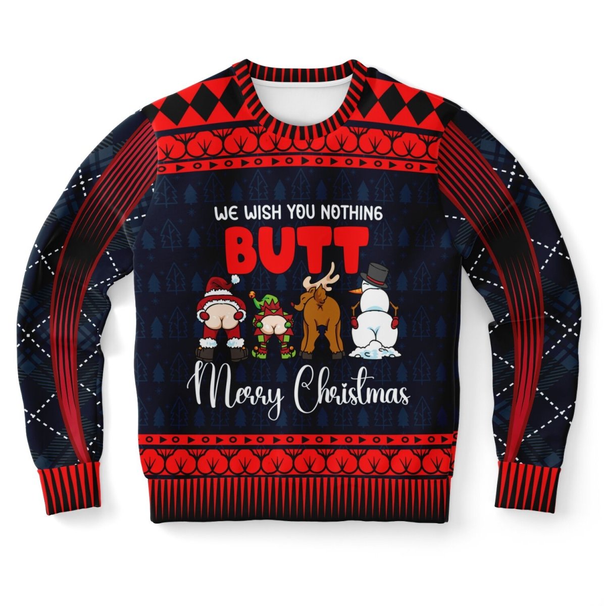 “We Wish You Nothing Butt” Funny Christmas Swe - TreasuredTale