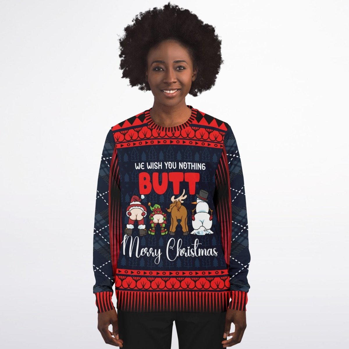 “We Wish You Nothing Butt” Funny Christmas Swe - TreasuredTale
