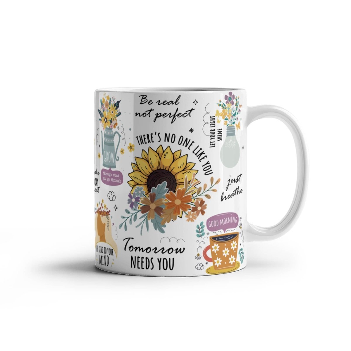 White Ceramic Mug Multiple Variants - TreasuredTale