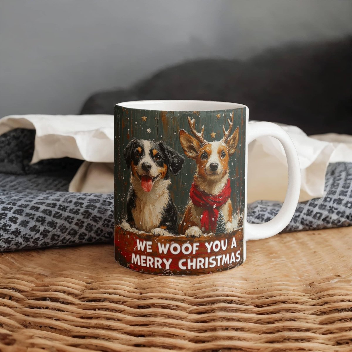 White Ceramic Mug Multiple Variants - Christmas - TreasuredTale