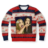 Woman Yells At Cat - Part 1 - Athletic Ugly Christmas Sweater Men, Ladies - TreasuredTale